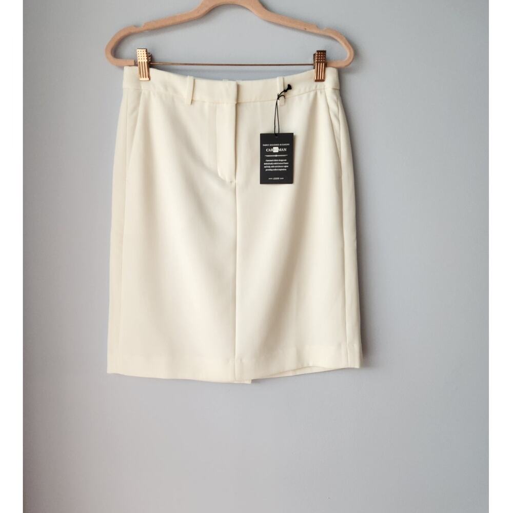 NWT J. Crew Trouser Pencil Skirt Four-Season Stretch Minimalist Capsule White 0
